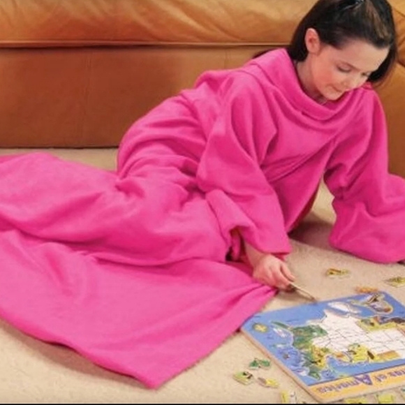 As Seen On TV | Pajamas | Hot Pink Girls Kids Original Snuggie | Poshmark